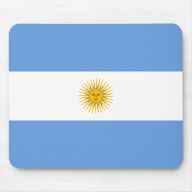 Argentinische Flagge Mousepad (Vorne)