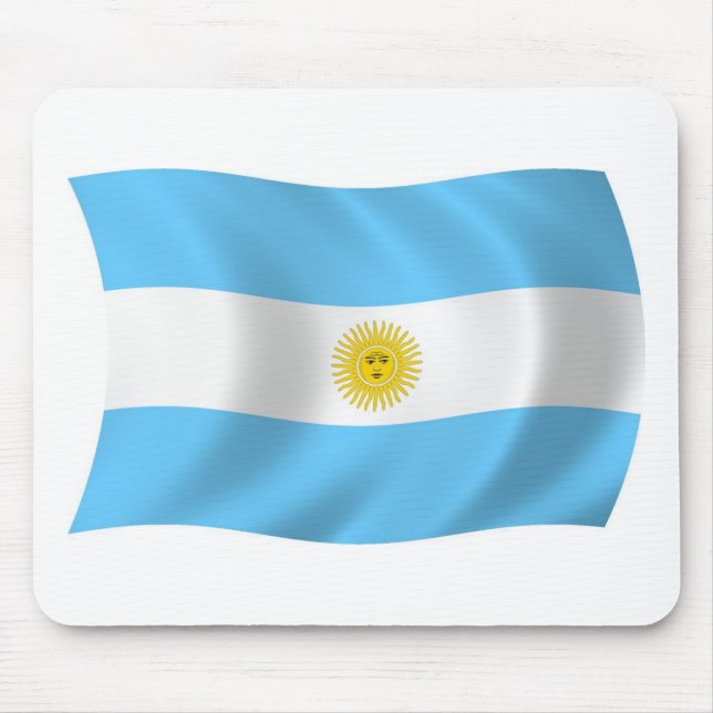 Argentinische Flagge Mousepad (Vorne)