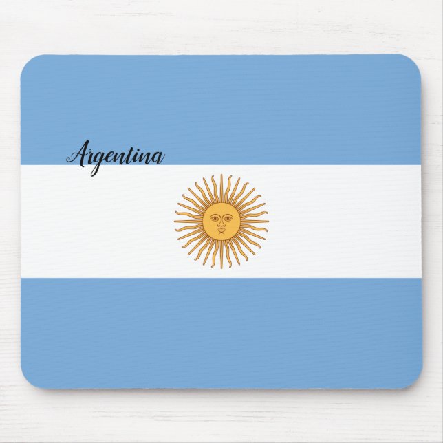 Argentinische Flagge Mousepad (Vorne)