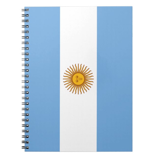 Argentinische Flagge Notizblock (Vorderseite)
