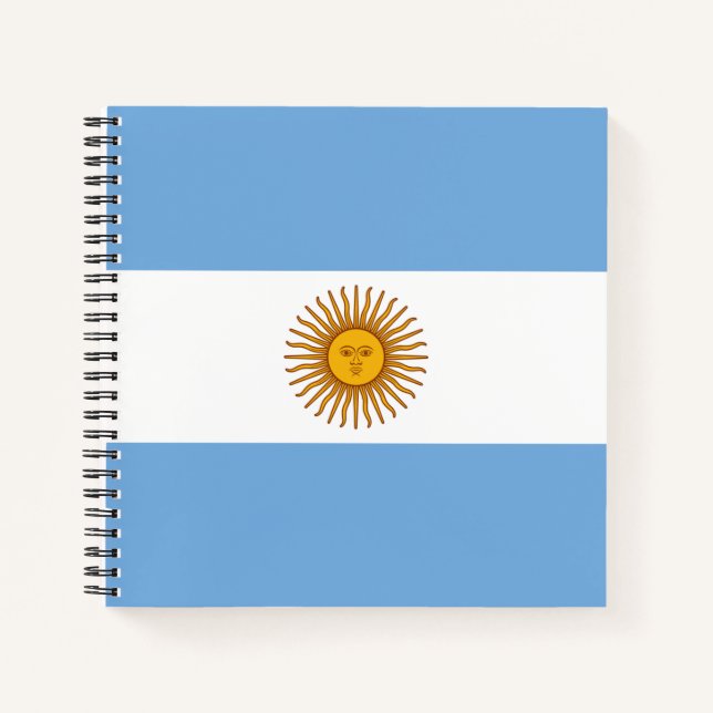 Argentinische Flagge Notizbuch (Vorderseite)