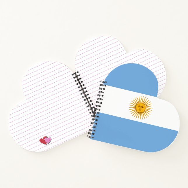 Argentinische Flagge Notizbuch (Innenseite)