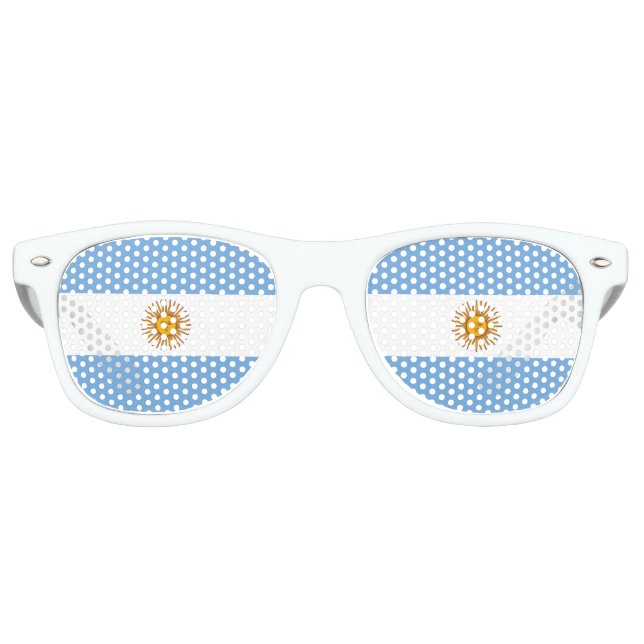 Argentinische Flagge Party Shades Sonnenbrille (Vorderseite)