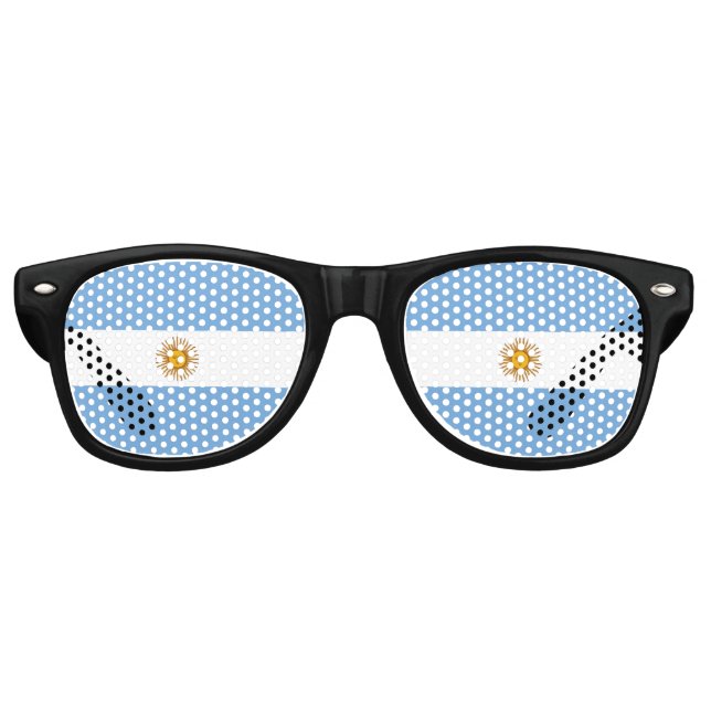 Argentinische Flagge Party Sonnenbrille (Vorderseite)