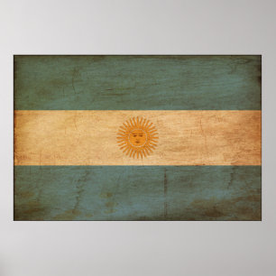 Argentinische Flagge Poster