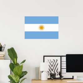 Argentinische Flagge Poster