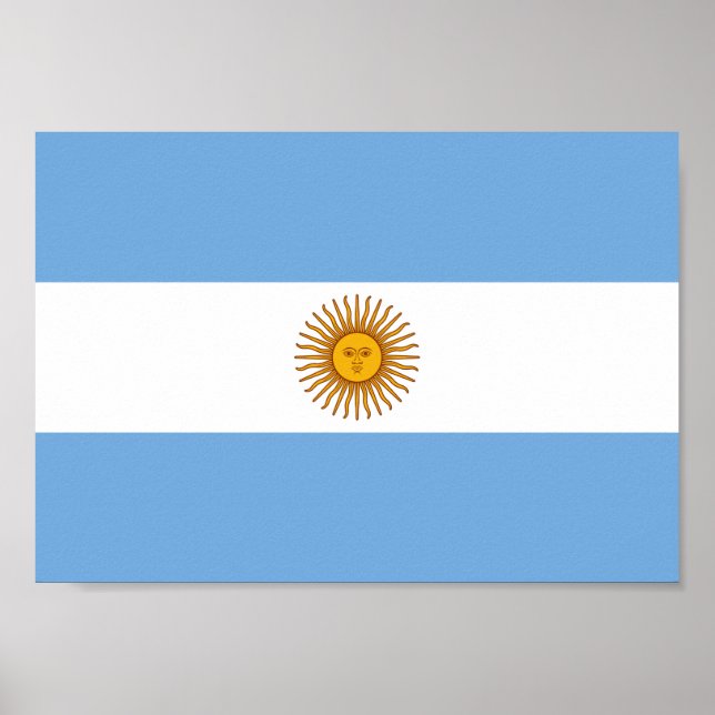 Argentinische Flagge Poster (Vorne)