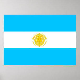 Argentinische Flagge Poster