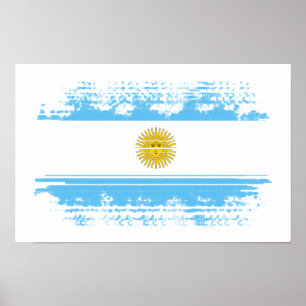 Argentinische Flagge Poster