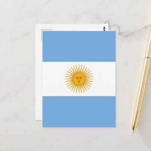 Argentinische Flagge Postkarte