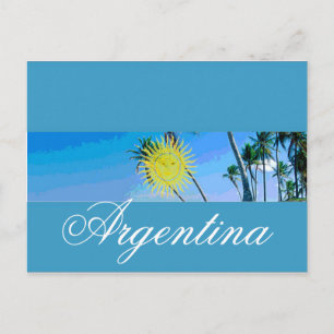 Argentinische Flagge Postkarte