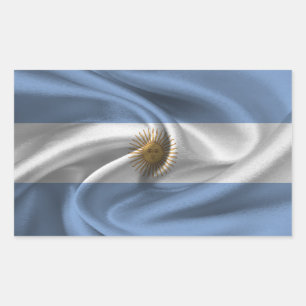 Argentinische Flagge Rechteckiger Aufkleber