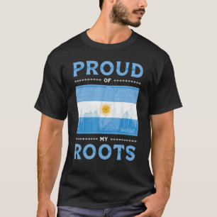 Argentinische Flagge Roots Argentiniischer Fußball T-Shirt