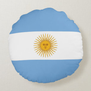 Argentinische Flagge Rundes Kissen