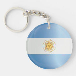 Argentinische Flagge Schlüsselanhänger
