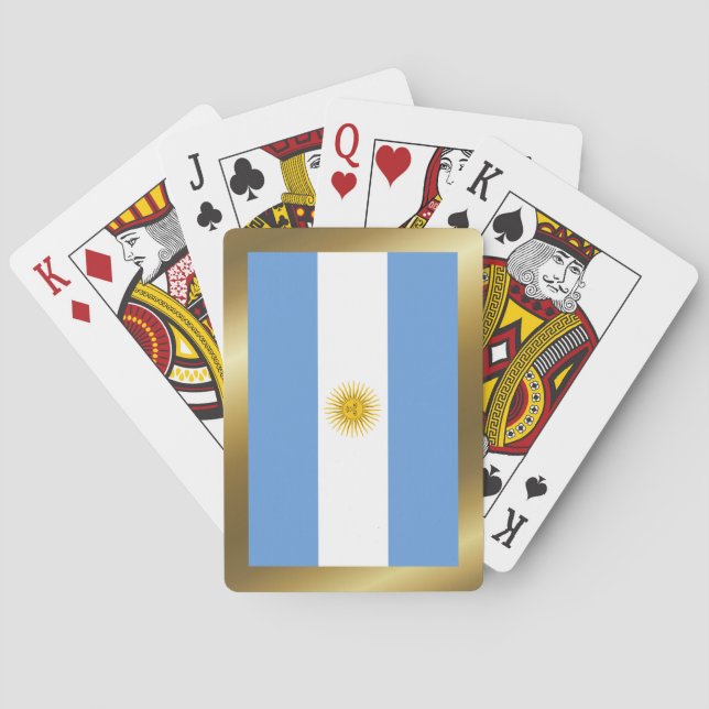 Argentinische Flagge Spielkarten (Rückseite)