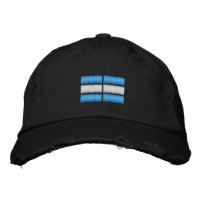 Argentinische Flagge Stickerei bestickte Baseballk