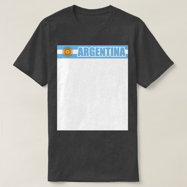 Argentinische Flagge T-Shirt (Design vorne)