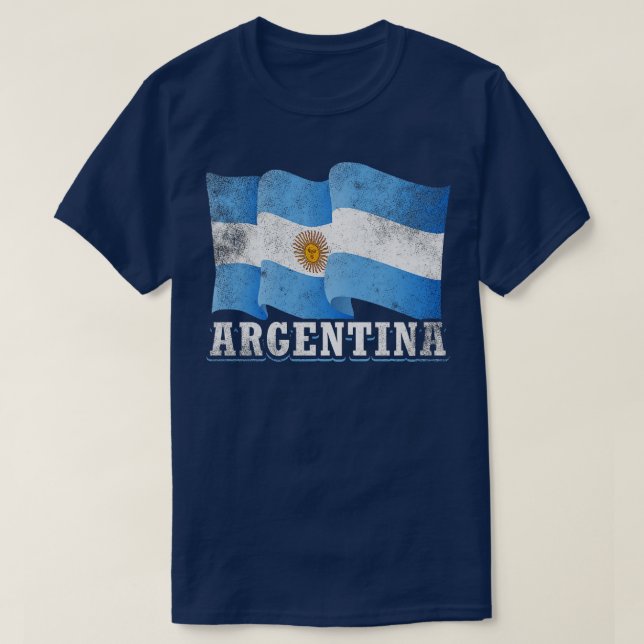 Argentinische Flagge T-Shirt (Design vorne)