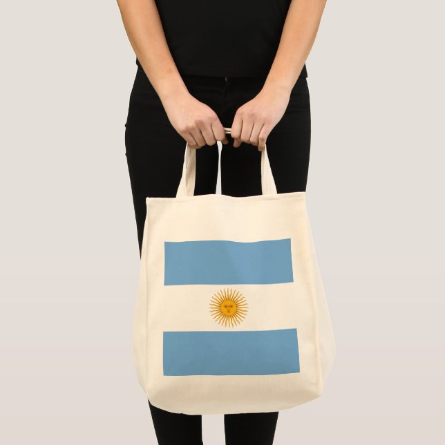 Argentinische Flagge Tragetasche (Vorderseite (Produkt))