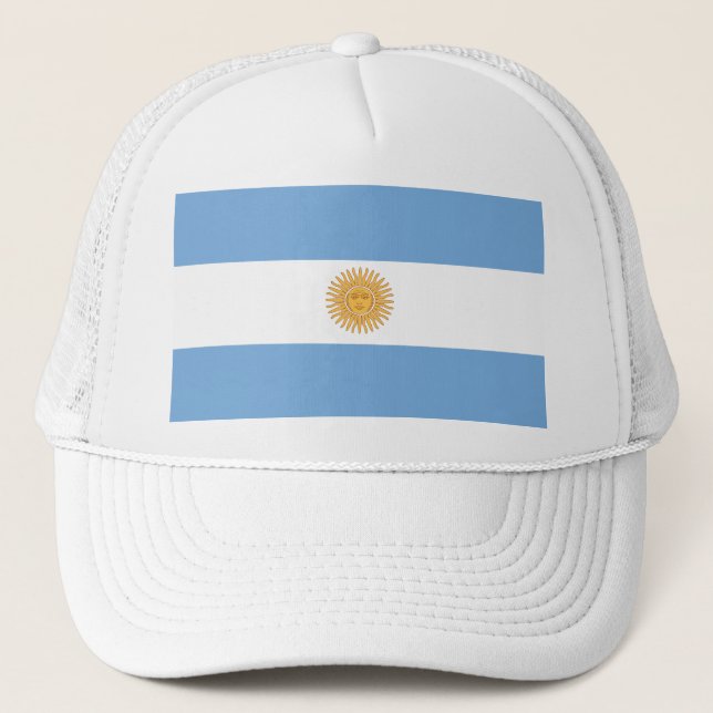 argentinische Flagge Truckerkappe (Vorderseite)