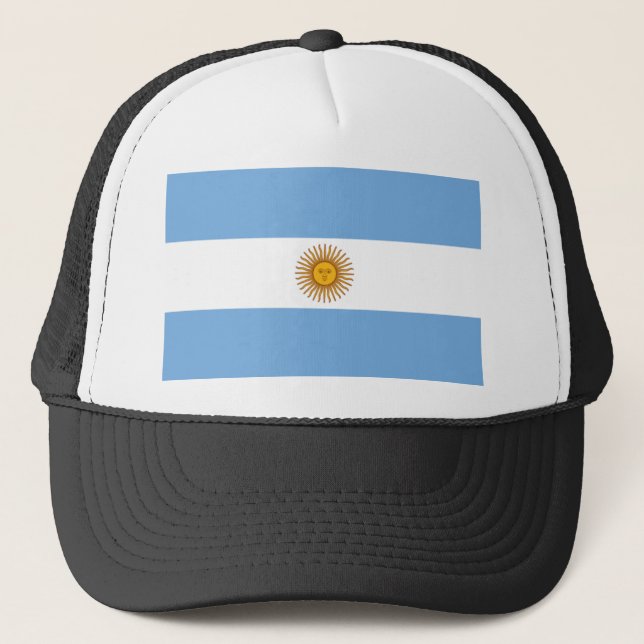 Argentinische Flagge Truckerkappe (Vorderseite)
