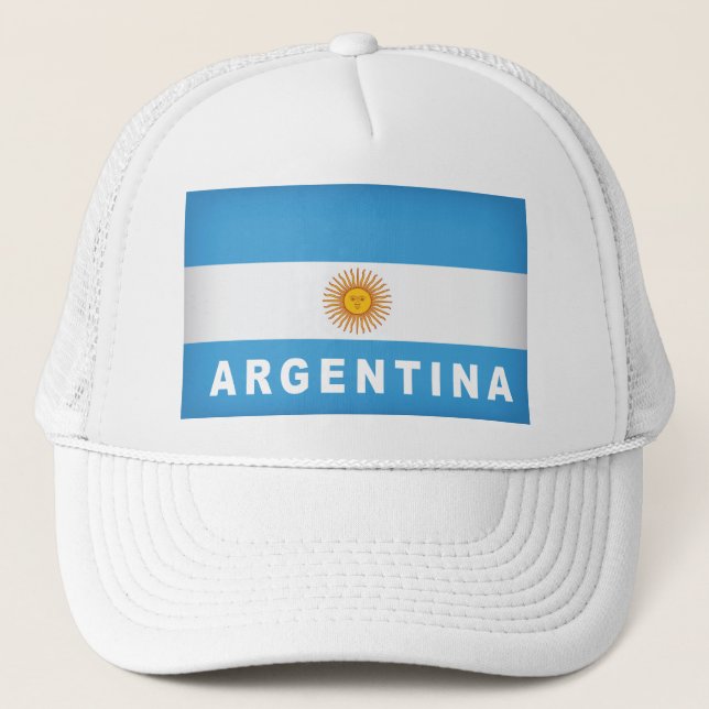 Argentinische Flagge Truckerkappe (Vorderseite)