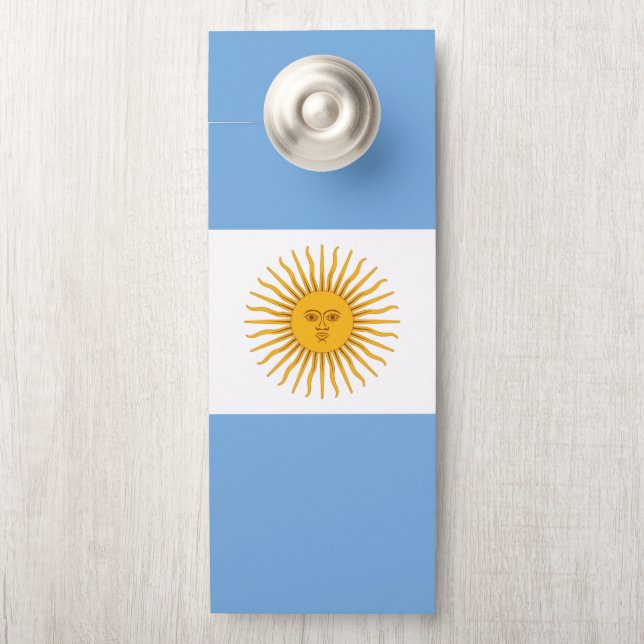 Argentinische Flagge Türanhänger (Auf Knauf)