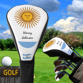 Argentinische Flagge und Mit Monogramm Golf Clubs Headcover
