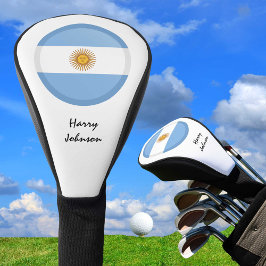 Argentinische Flagge und Mit Monogramm Golf Clubs Headcover