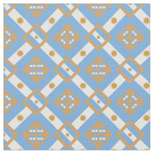 Argentinische Flagge und Trendy Argentina Fabric m Stoff