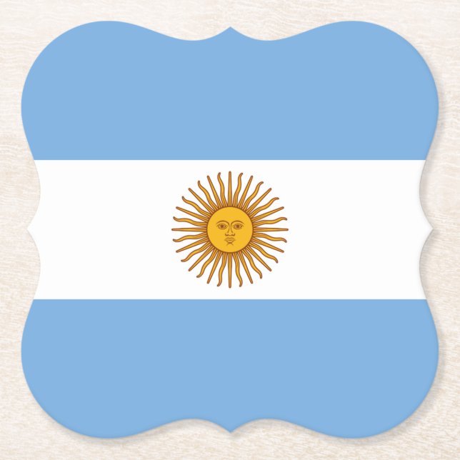 argentinische Flagge Untersetzer (Vorderseite)