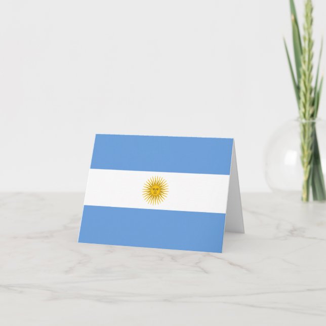 Argentinische Flaggennotiz Karte (Vorderseite)