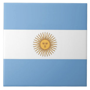Argentinische Flaggentafel Fliese