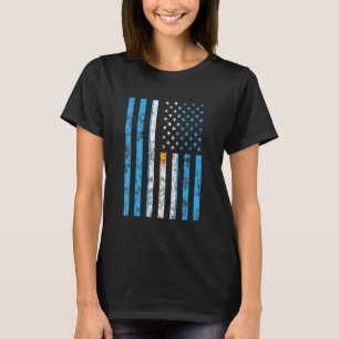 Argentinische Fußballfans unter Flagge T-Shirt