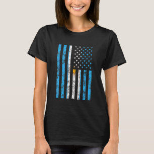 Argentinische Fußballfans unter Flagge T-Shirt