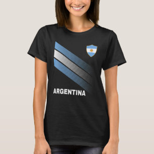 Argentinische Fußballflagge Frauen Kinder T-Shirt