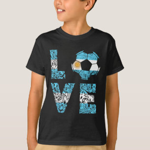 Argentinische Fußballmannschaft Argentinien Liebe T-Shirt