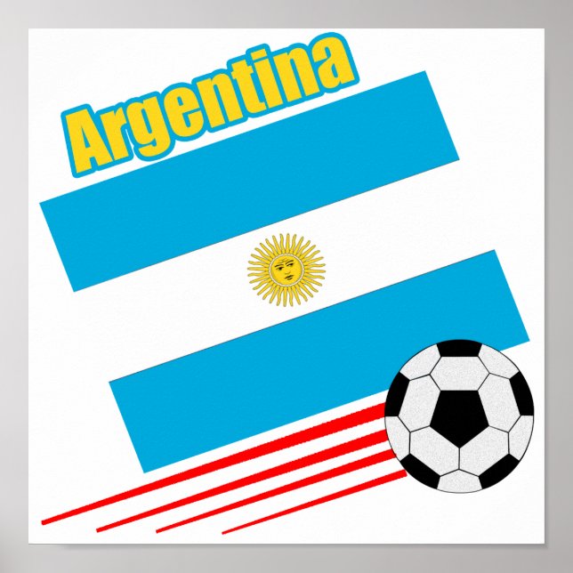 Argentinische Fußballmannschaft Poster (Vorne)