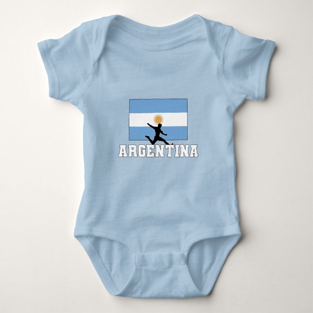Argentinische Fußballnationalmannschaft Baby Strampler (Vorderseite)