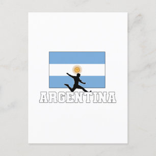 Argentinische Fußballnationalmannschaft Einladungspostkarte