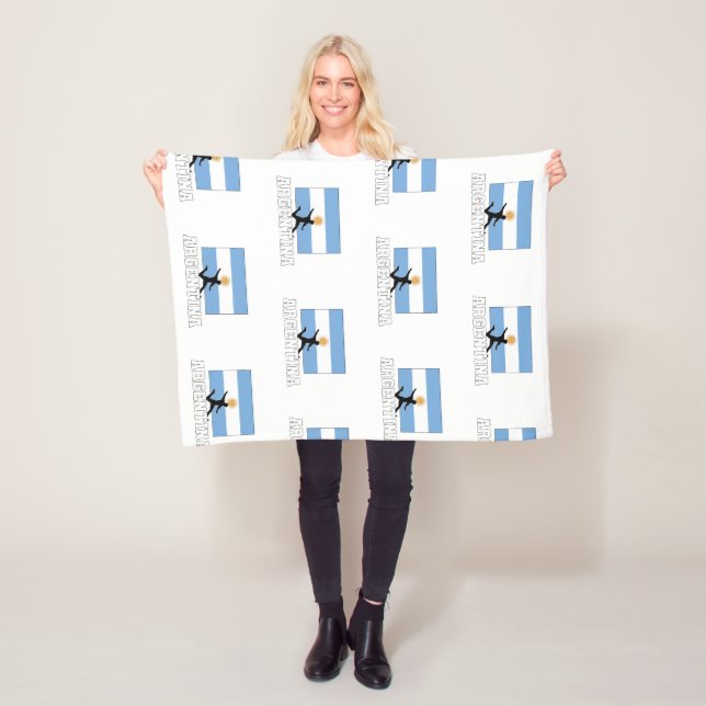 Argentinische Fußballnationalmannschaft Fleecedecke (Beispiel)