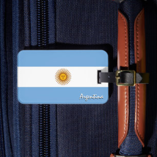 Argentinische Gepäckmarken, patriotische argentini Gepäckanhänger