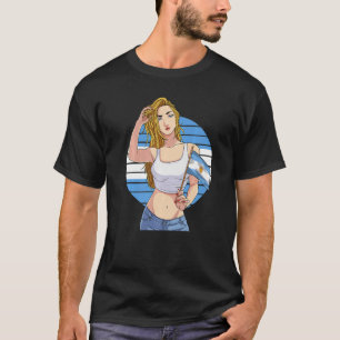 Argentinische Girl Argentinien Flagge Latino Pride T-Shirt