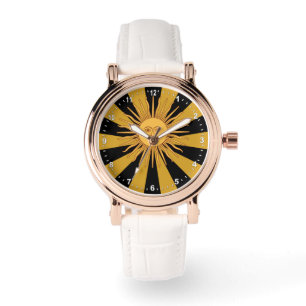 Argentinische Goldene Sonne, Sol de Mayo / Mode Armbanduhr
