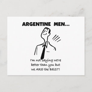 Argentinische Männer Postkarte
