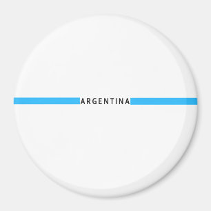 Argentinische Minimalflagge Magnet