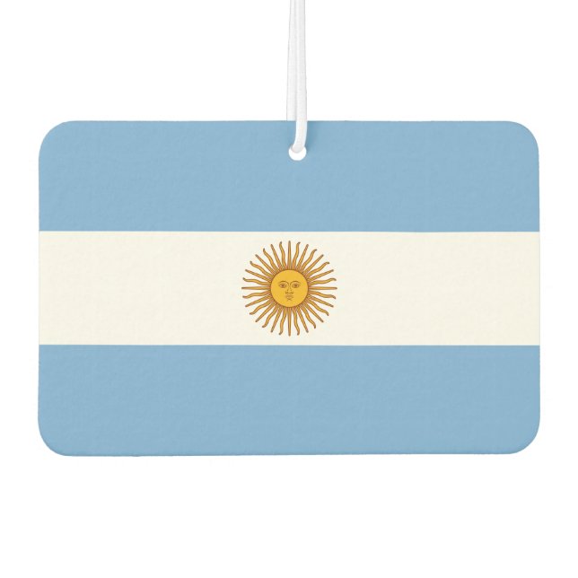 Argentinische Nationalflagge Autolufterfrischer (Vorderseite)