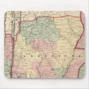 Argentinische Republik, Chili, Uruguay und Paragua Mousepad