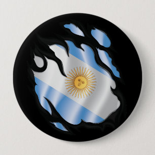 Argentinische Rippfahne Button